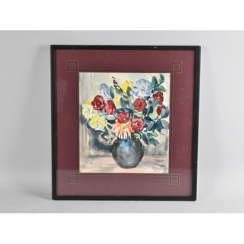 172 - A Framed Still Life Watercolour by Mary Jump, 1898 -1998 (Vase of Flowers) 19.5x22cms