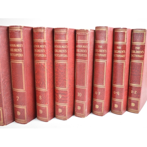 187 - A Set of 10 Volumes Arthur Mee's Children's Encyclopedia together with Three Dictionary Volumes