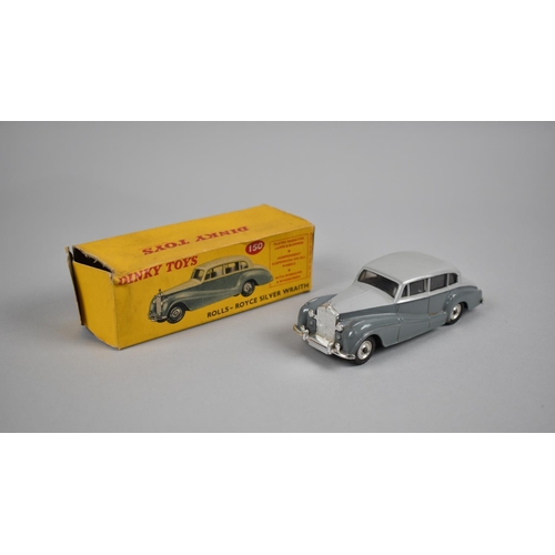 205 - A Boxed Dinky Toys Rolls Royce Silver Wraith No. 150, Box AF