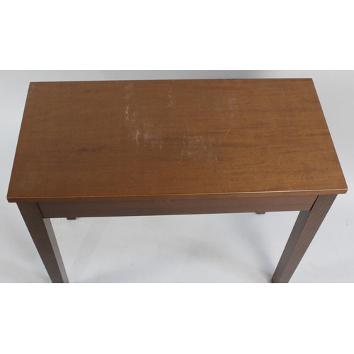 267 - A Modern Rectangular Piano or Organ Stool, 66cms Wide