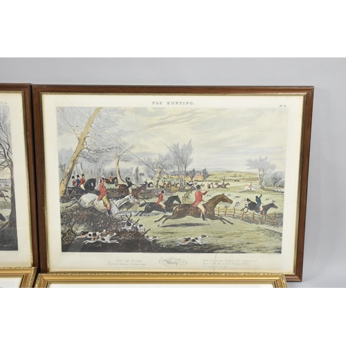 277 - Two Pairs of Framed Fox Hunting Prints