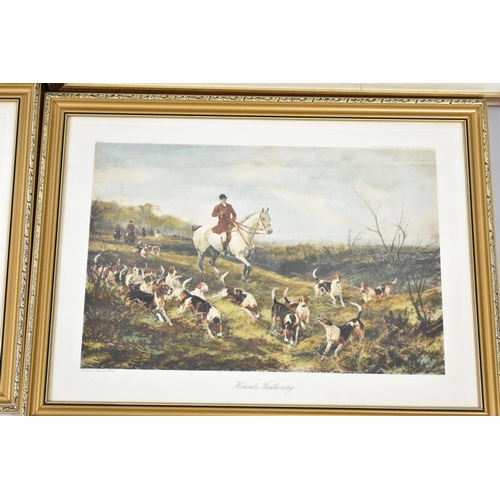 277 - Two Pairs of Framed Fox Hunting Prints