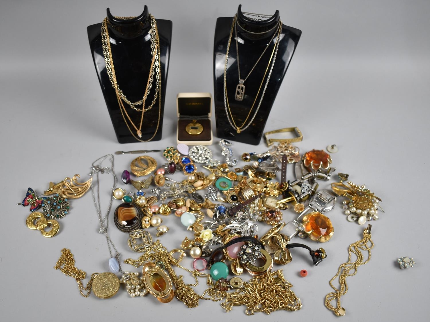 A Large Collection of Vintage Costume Jewellery