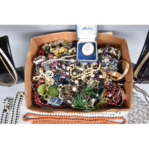 327 - A Box Containing Large Quantity of Various Costume Jewellery