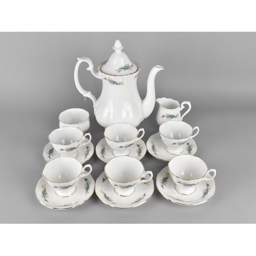 352 - A Richmond Coffee Set to Comprise Coffee Pot, Six Coffee Cans and Saucers, Milk Jug and Sugar Bowl