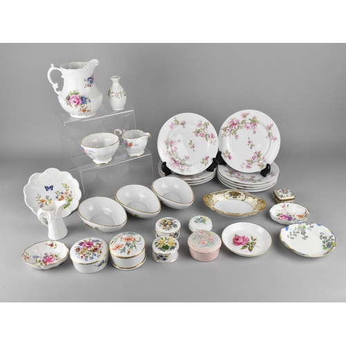 356 - A Collection of Ceramics to Comprise Set of Nine Haviland & Co. Limoges Porcelain Floral Decorated S... 