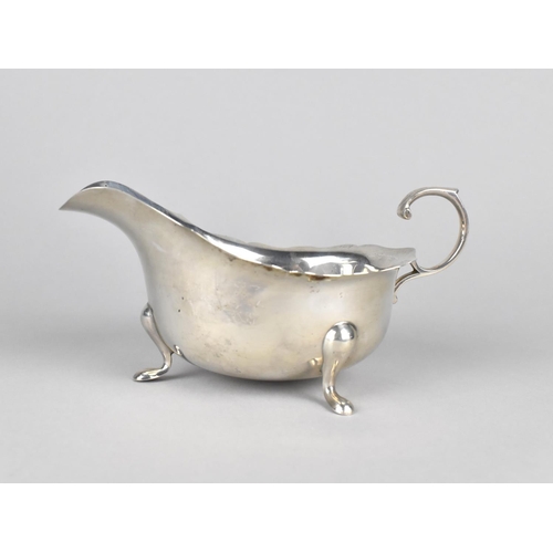 478 - A Silver Sauce Boat by the Adie Brothers Ltd with Loop Handle and Raised on Three Pad Feet, 1934 Bir... 