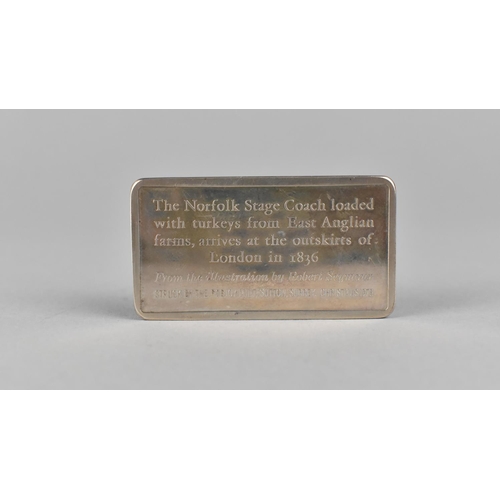 488 - A Silver Ingot, Struck by the Pobjoy Mint, Christmas 1973, 54.2g, 5cm