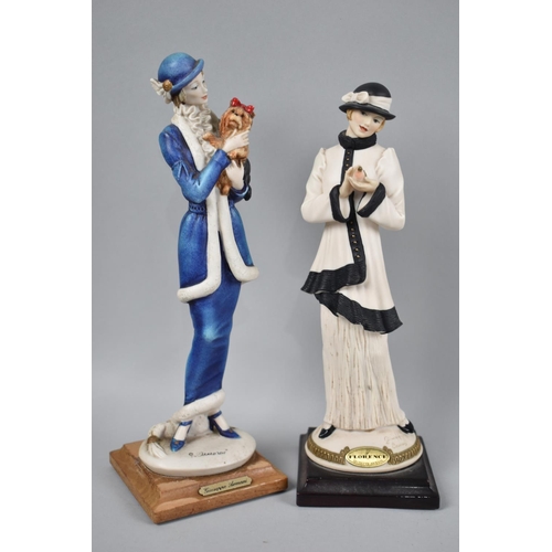 89 - Two Late 20th Century Figural Ornaments After Giuseppe Armani, Tallest 26cms High