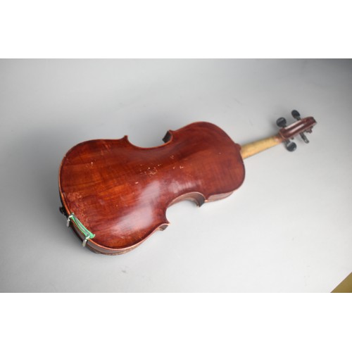 119 - A Vintage Student Violin with Three Bows and Case