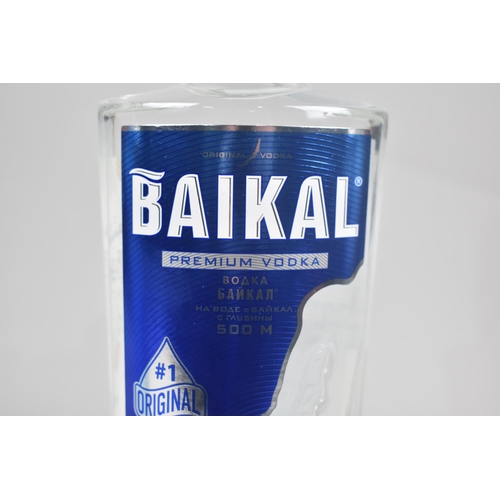 139 - Three 50cl Bottles of Baikal Premium Russian Vodka