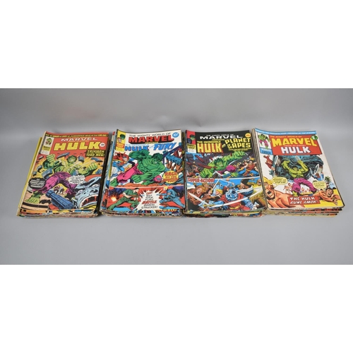 214 - A Large Collection of Various Marvel Hulk Comics, Mid 1970s