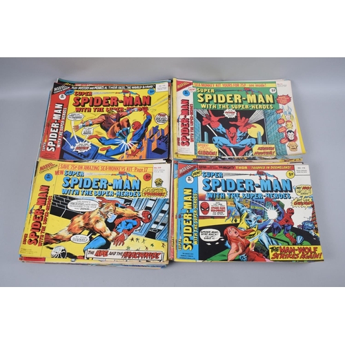 216 - A Large Collection of Marvel Super Spiderman with The Super Heroes Comics