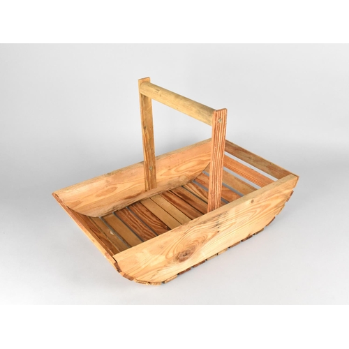 227 - A Modern Wooden Flower Trug