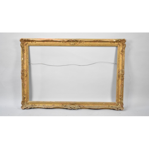 234 - A Large Gilt Gesso Picture Frame, Condition issues, Inner Measurements 105x88cms