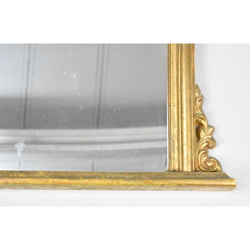 235 - A Gilt Framed Overmantle Mirror, 119cms Wide and 78cms High