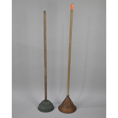 267 - Two Vintage Copper Possers