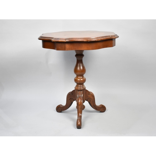 276 - A Mid 20th Century Inlaid Italian Tripod Table