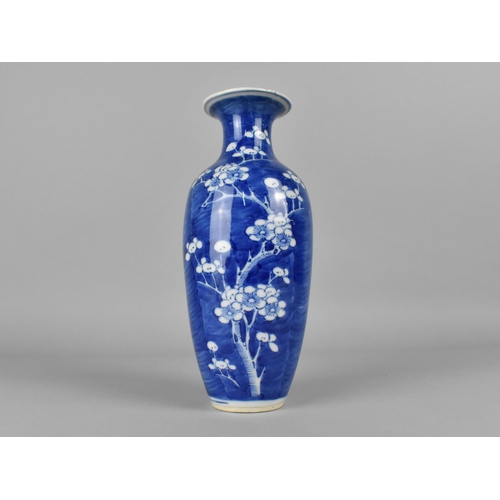 286 - A Chinese Porcelain Blue and White Prunus Pattern Baluster Vase, Four Character Mark to Base for Kan... 