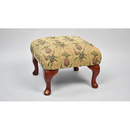 378 - A Modern Tapestry Upholstered Square Foot Stool, 35cm