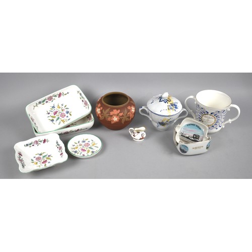 372 - A Collection of Various Ceramics to Comprise Minton Haddon Hall, Miniature Coalport Jug etc