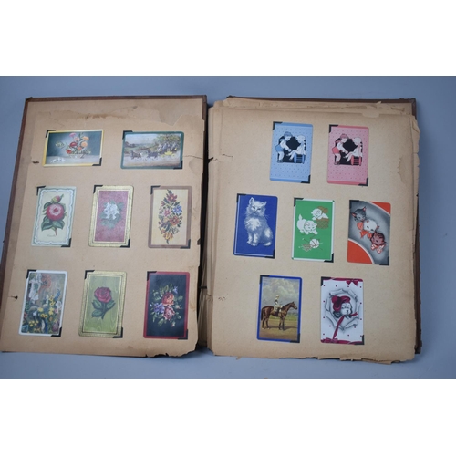 197 - A Vintage Scrapbook Containing Various Playing Card Patterns