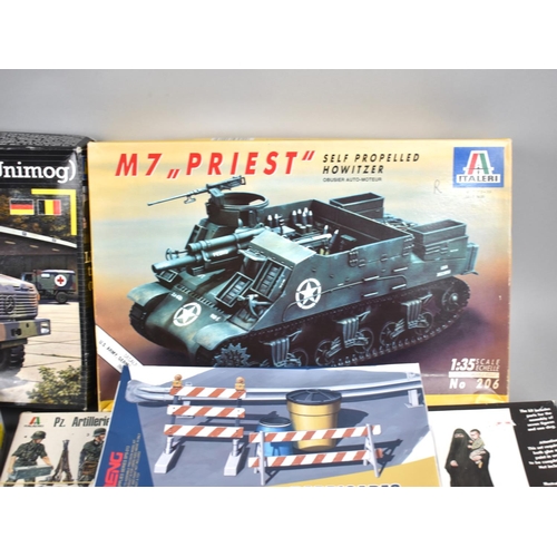 222 - A Collection of Twelve Military Model Kits and Vehicles