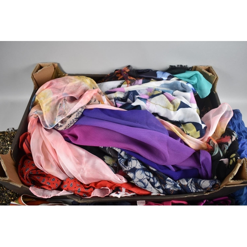 261 - A Collection of Various Ladies Scarves