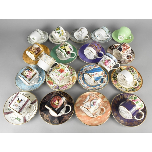 323 - A Set of Twelve Limited Edition Coalport Coffee Cans and Saucers, 