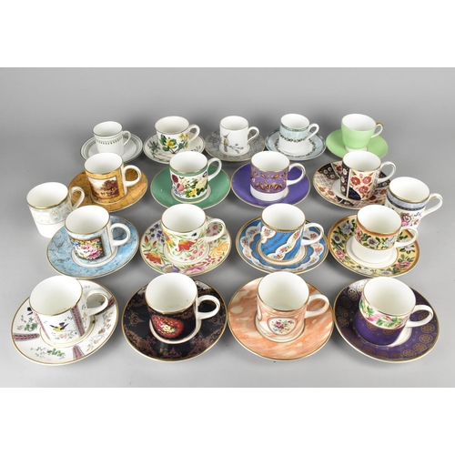 323 - A Set of Twelve Limited Edition Coalport Coffee Cans and Saucers, 