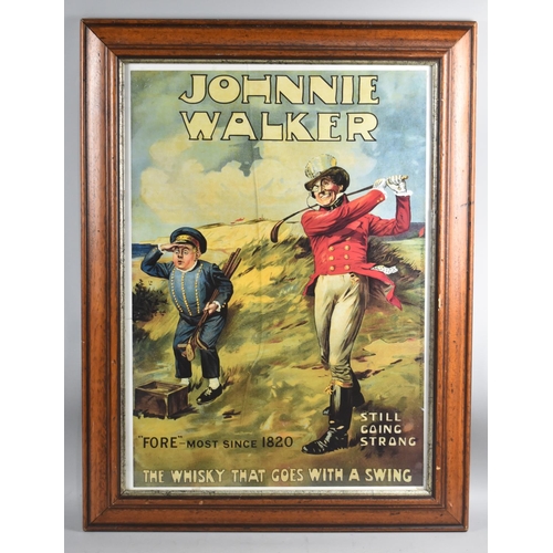 325 - A Framed Johnnie Walker Advertising Print, 