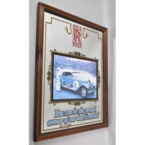 336 - A Reproduction Rolls Royce Advertising Mirror, 