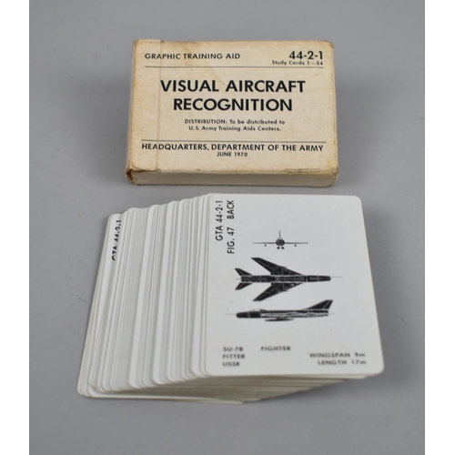 424 - A Pack of Visual Aircraft Recognition Cards, 1-54, Issued Dept Army June 1970