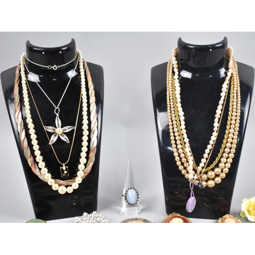 427 - A Collection of Various Vintage Costume Jewellery to include Freshwater Pearl Necklace with Silver C... 