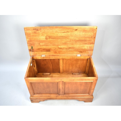 542 - A Willis Gambier Ltd Two Panel Blanket Chest, 88cm wide