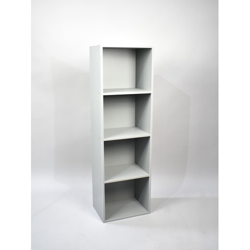 574 - A Modern Four Section Storage Unit, 32cm wide and 107cm high