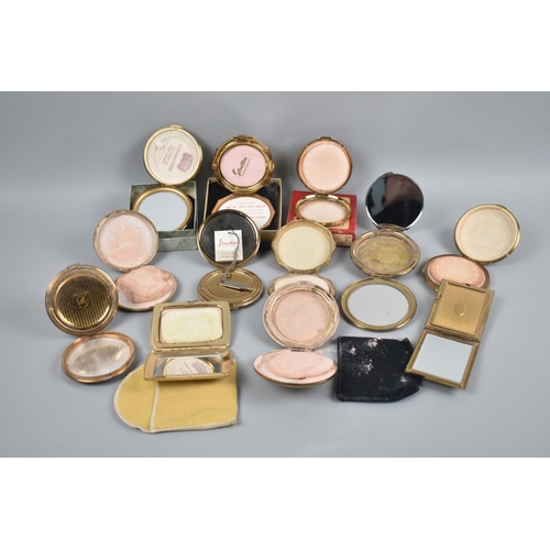 88 - A Collection of Mid 20th Century Powder Compacts. Some with Original Boxes