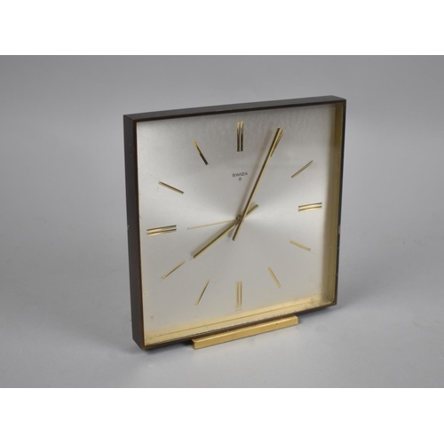 113 - A Mid 20th Century Swiza Alarm Clock, Movement Overwound