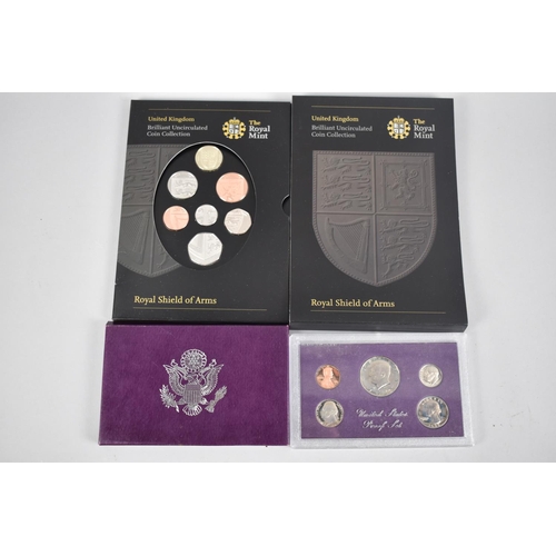 167 - A Set of 1985 United States Proof Coins and a UK Brilliant Uncirculated Coin Collection by The Royal... 