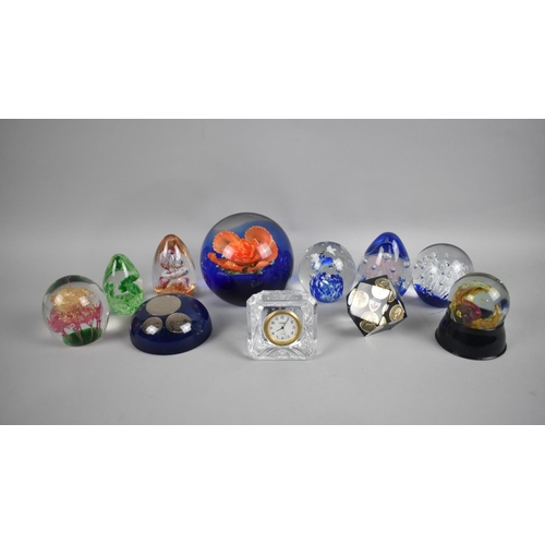 213 - A Collection of Various Glass Paperweights