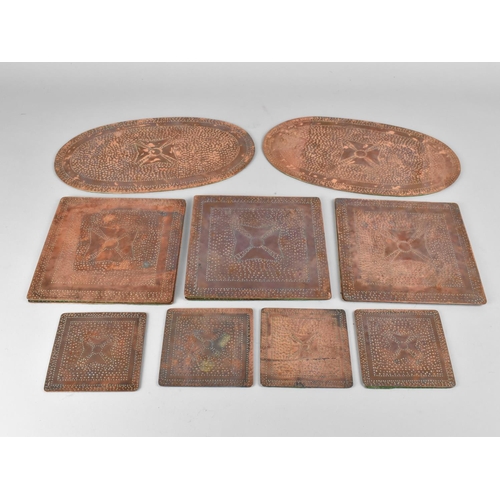 214 - A Collection of Various Copper Coasters