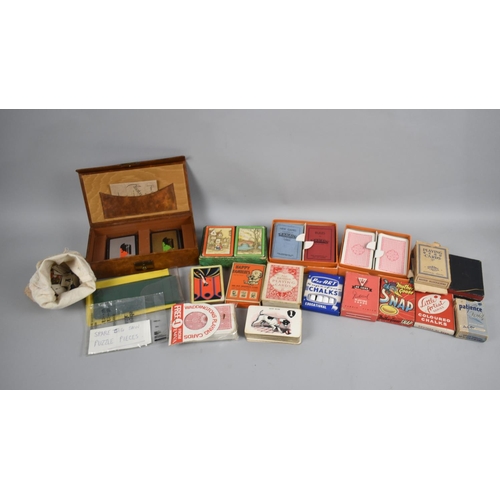 255 - A Collection of Various Vintage Playing Card Games, Packs of Cards Etc