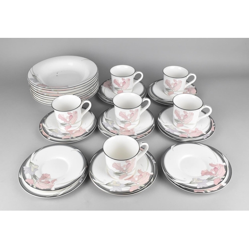 318 - A Noritake New Decade Tea Set to Comprise Six Cups, Eight Saucers, Eight Side Plates and Eight Bowls