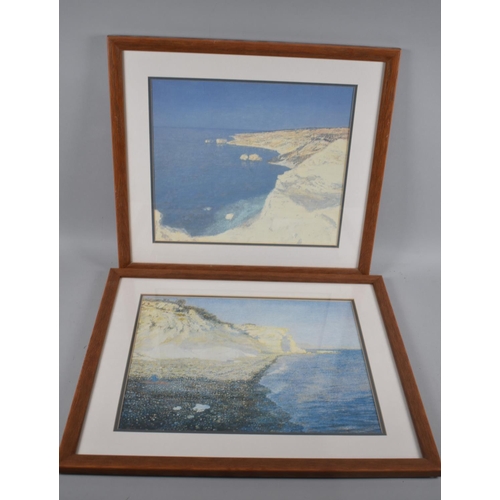 331 - A Pair of Impressionist Prints of Coastline, Each 41x32cms