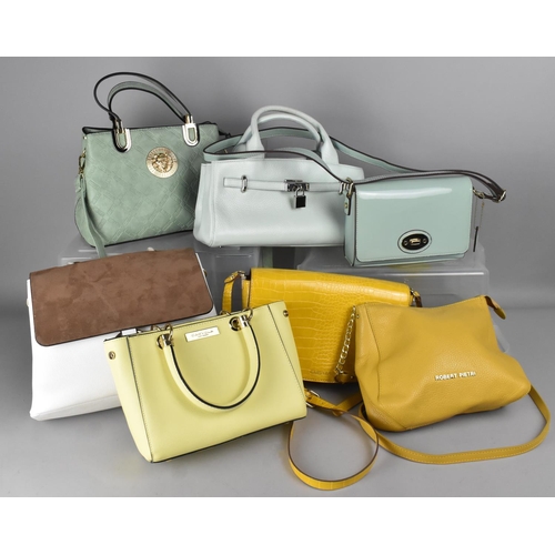 350 - A Collection of Various Leather and Other Ladies Handbags to Include Examples Ri2k, Carvela, Robert ... 