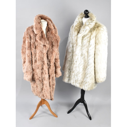 368 - A Collection of Faux Fur Coats to Include Papaya (Size 20), Roman (XL), Dorthey Perkins (Size 20) an... 