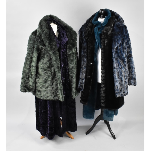 369 - A Collection of Ladies Faux Fur Jackets to Include Roman XXL, Roman Original XL, Sonder Studio Size ... 