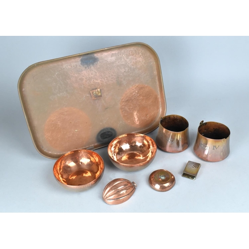 375 - A Collection of 19th Century and Later Copperwares to Comprise Ruskin Wornum Arts and Crafts Tray an... 