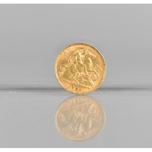 407 - An Edwardian Gold Half Sovereign, 1908