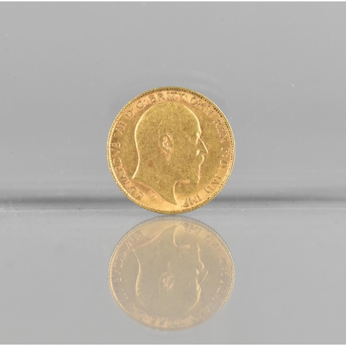 407 - An Edwardian Gold Half Sovereign, 1908